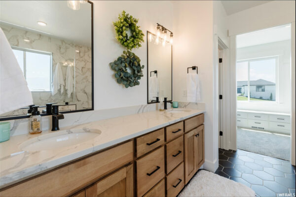 Full bathroom by kj custom builders in boise idaho