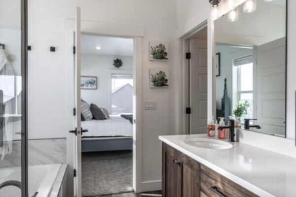 Full bathroom in custom home in boise idaho