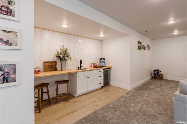 Custom built kitchenette in den living area in boise idaho