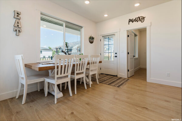 Custom built dining room and pantry entry way in boise idaho