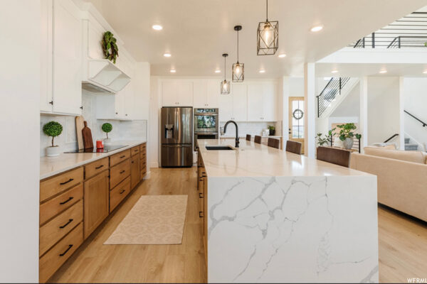 Custom built kitchen with island in Boise idaho