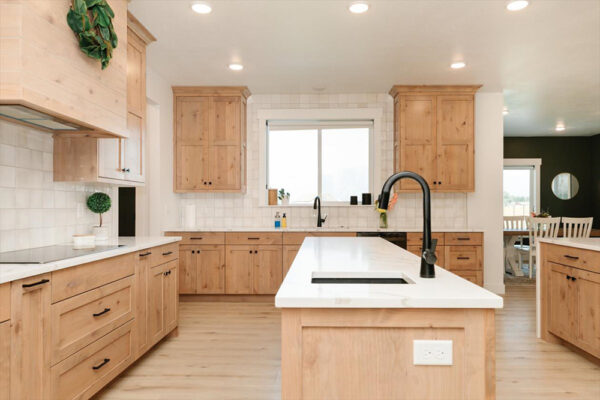 Custom built kitchen with two islands in Boise Idaho