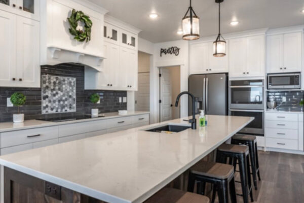 custom built kitchen with island in boise idaho