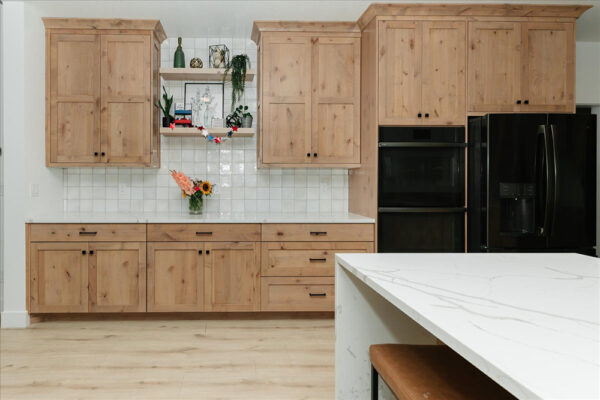 Custom built wood cabinets in Custom built kitchen in Boise Idaho