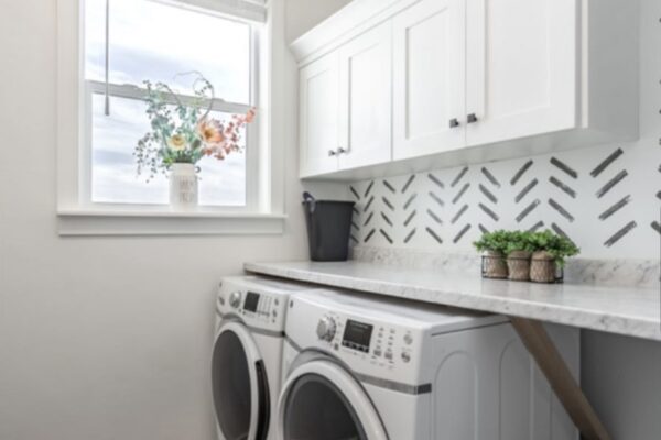 Custom built laundry room in boise idaho