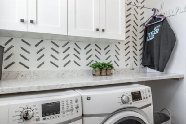 Custom built laundry room in boise idaho