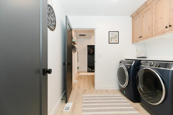 Laundry room custom built by KJ Builders in Boise, Idaho