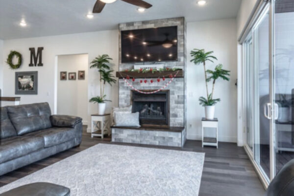 custom built living room in boise idaho