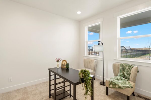 Custome built home office side view